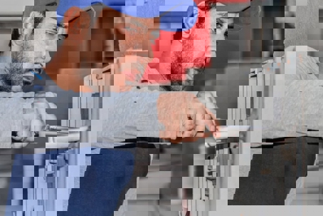 tech working on unit