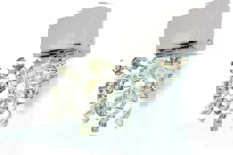 money blowing out of mini split